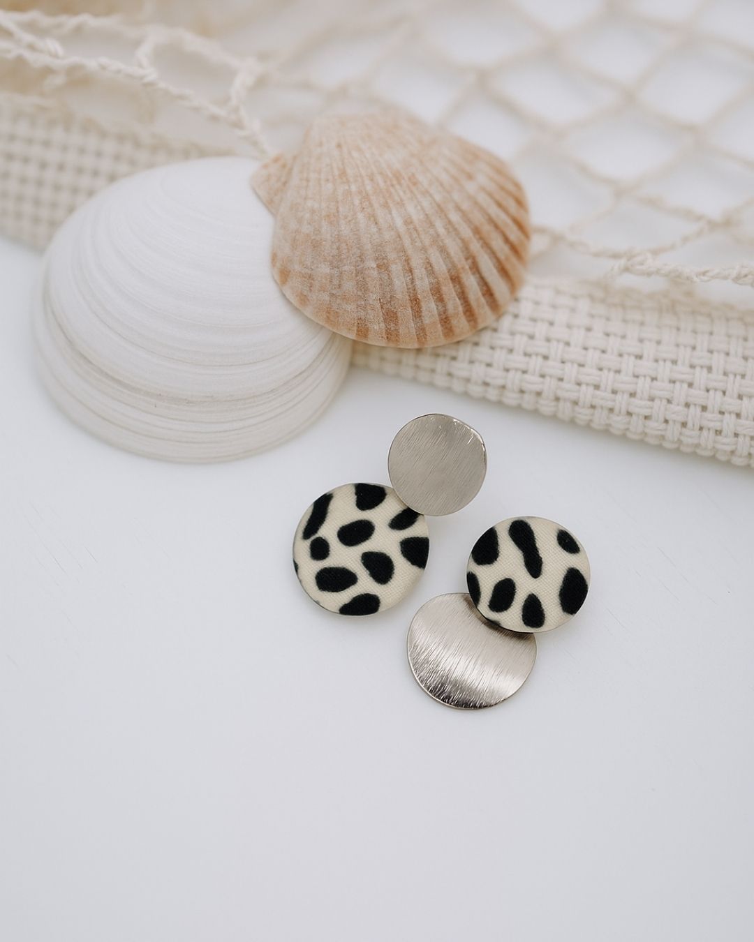 VERA MISMATCHED B&W EARRINGS