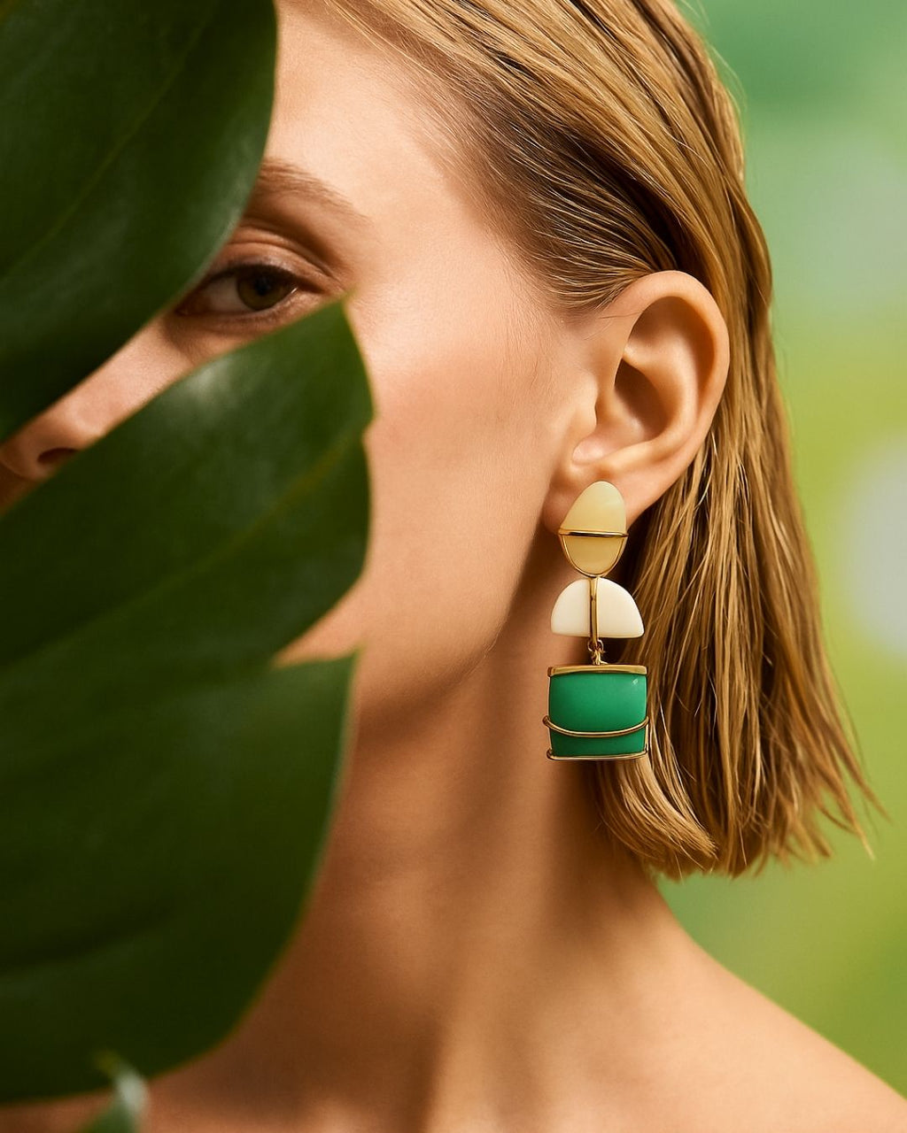 ZETA 3 COLOUR EARRINGS