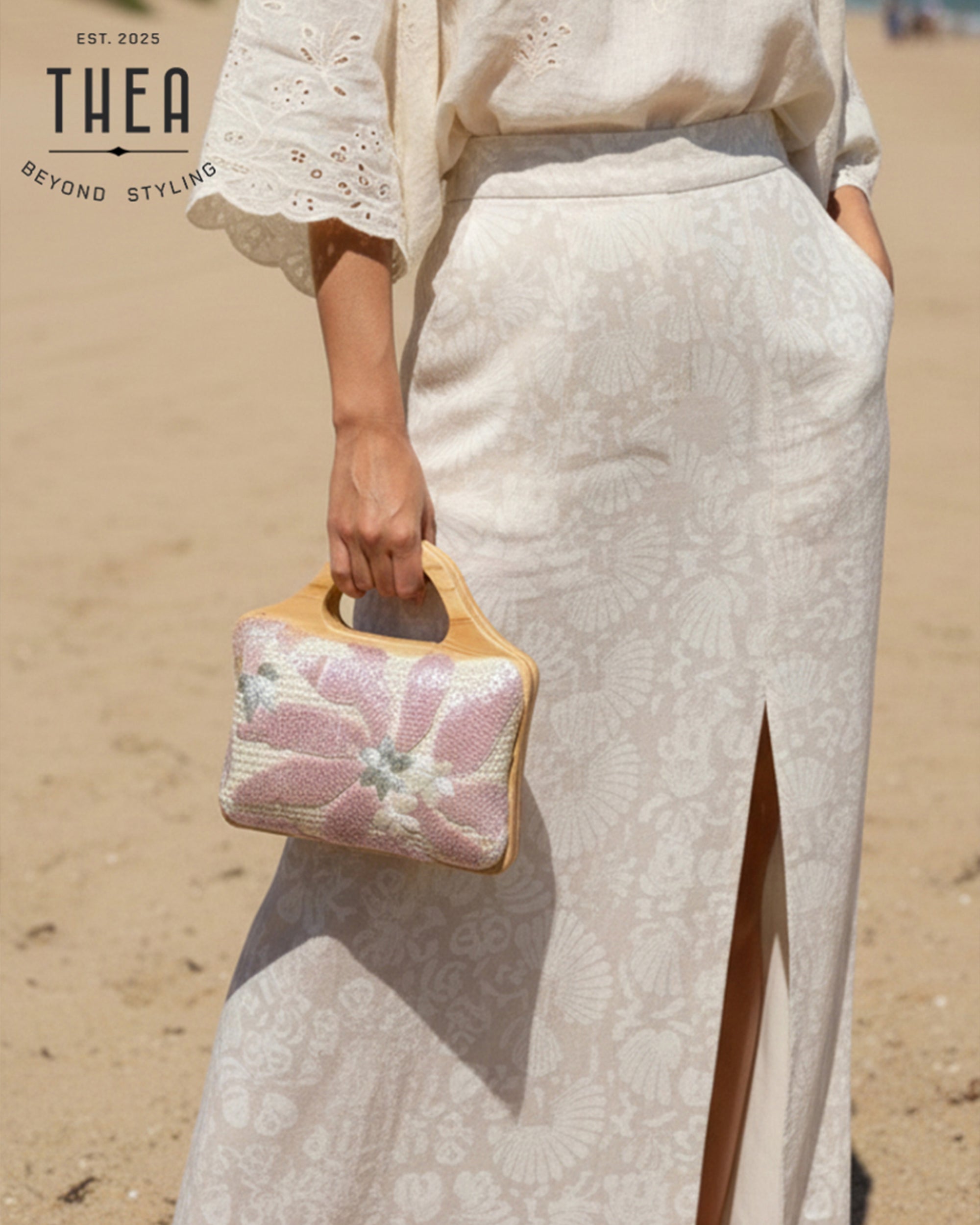BLUSH MEADOW HANDHELD BAG