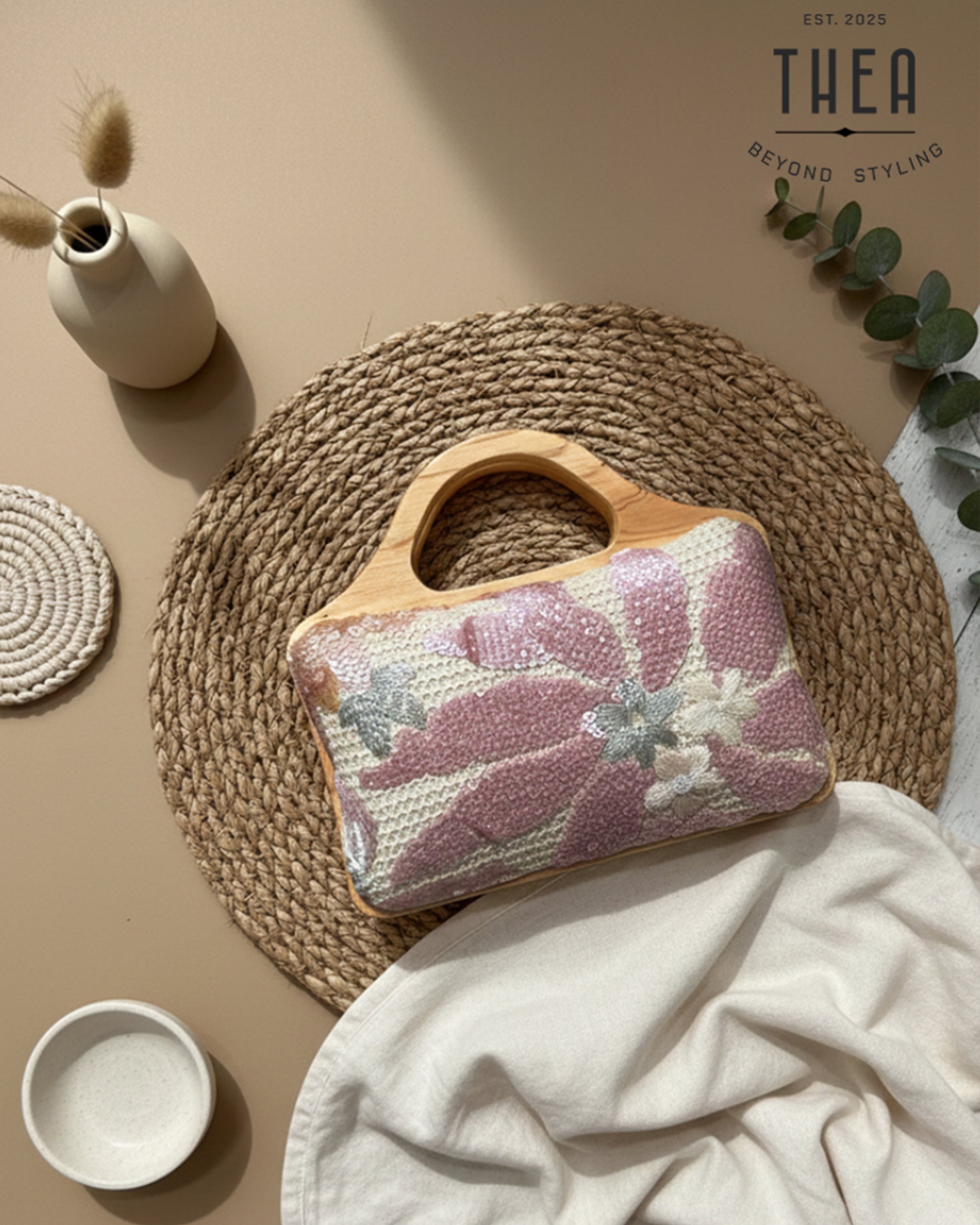 BLUSH MEADOW HANDHELD BAG