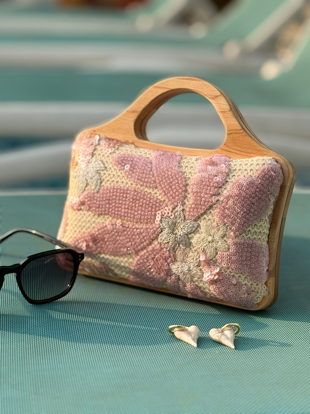 BLUSH MEADOW HANDHELD BAG