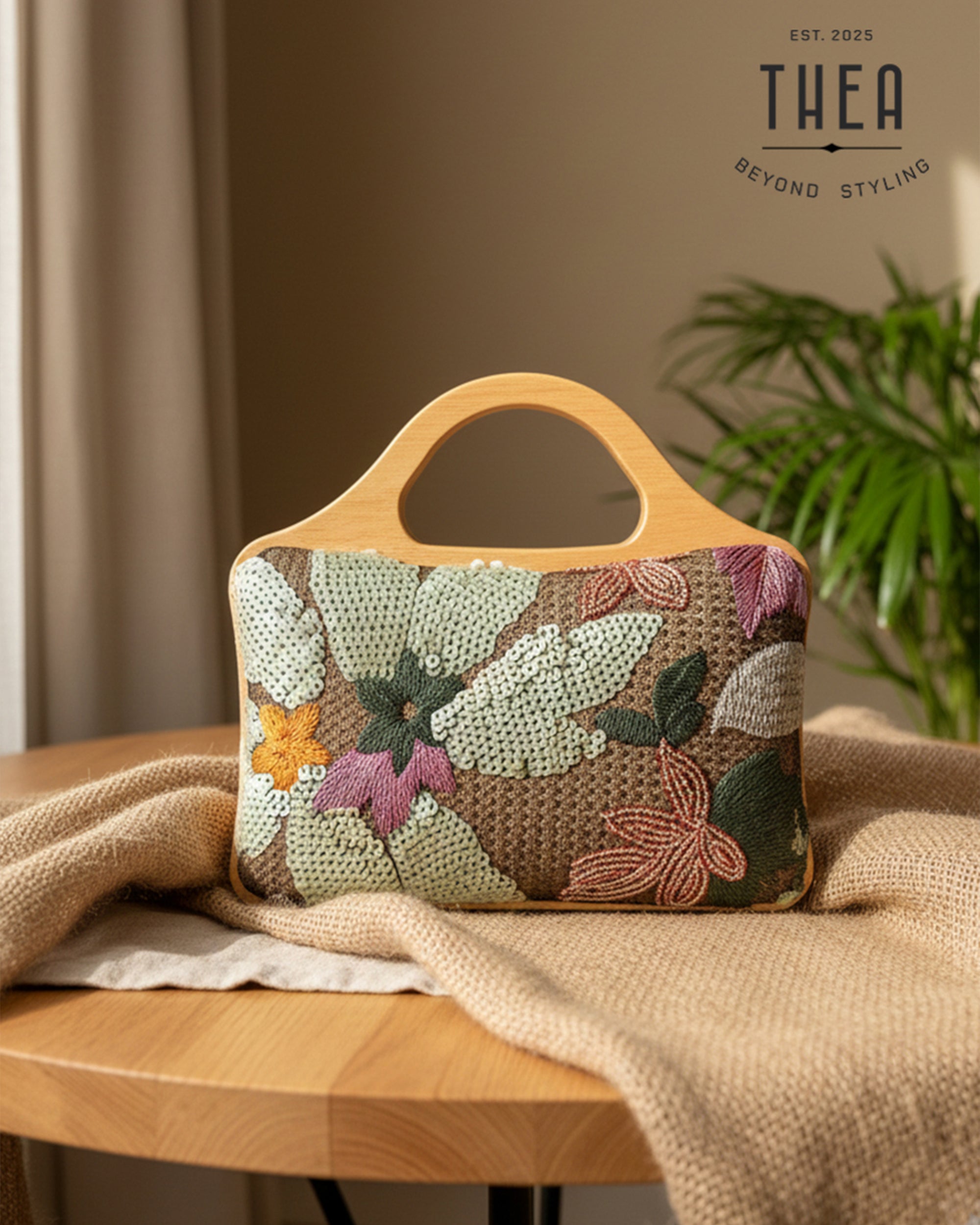 GREEN MEADOW HANDHELD BAG