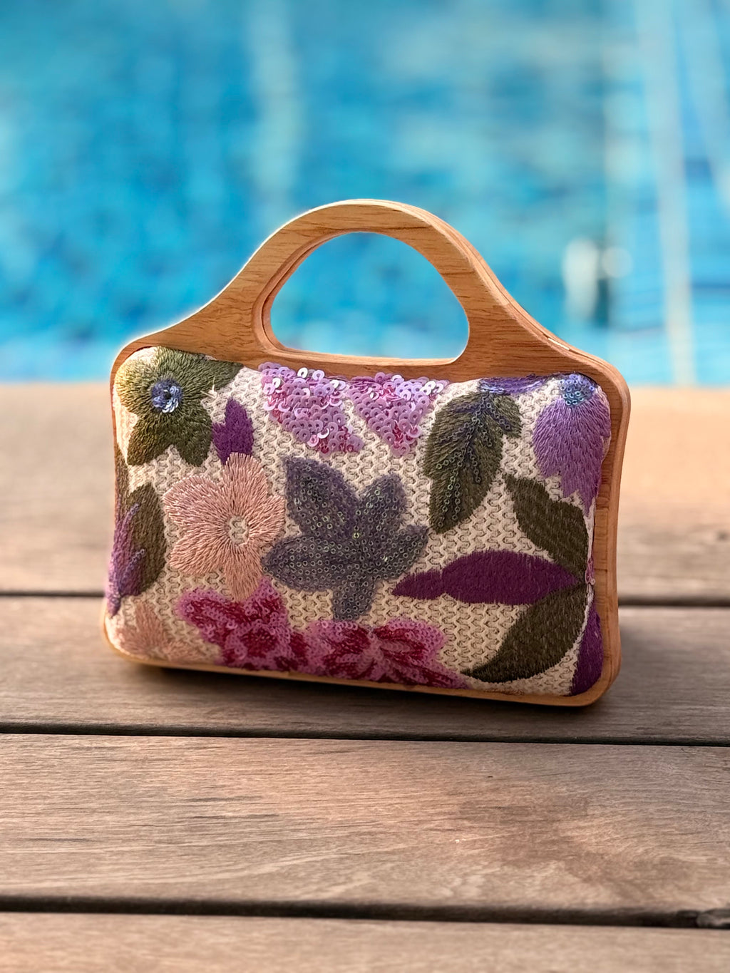 LILAC MEADOW HANDHELD BAG