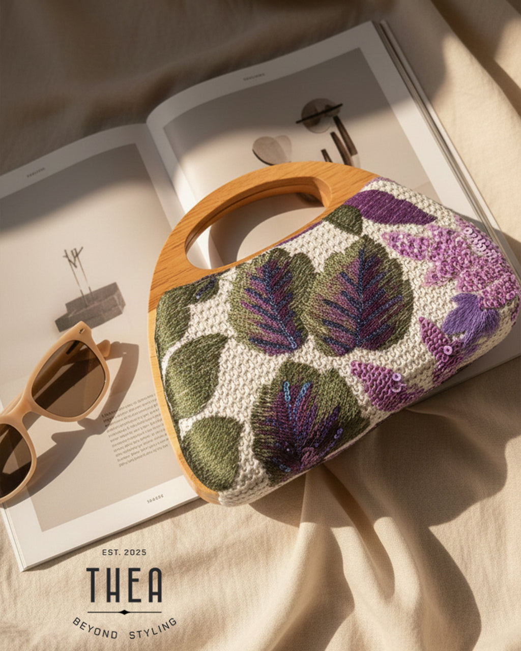 BLOOMWOOD HANDHELD BAG LILAC