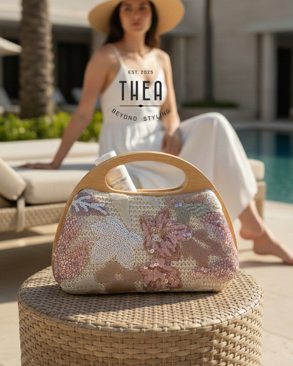 BLOOMWOOD HANDHELD BAG LILAC