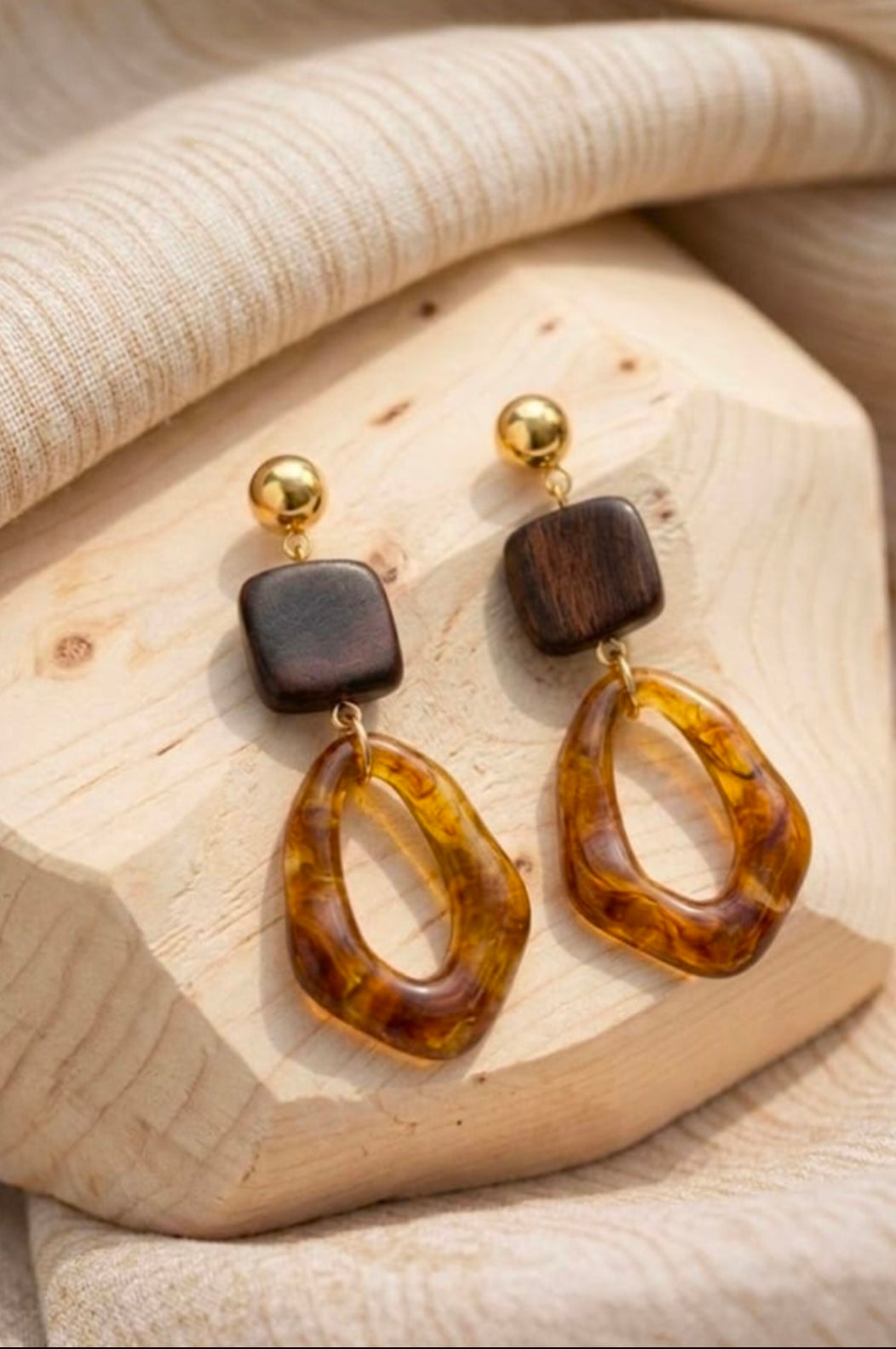Amber Drift Earrings