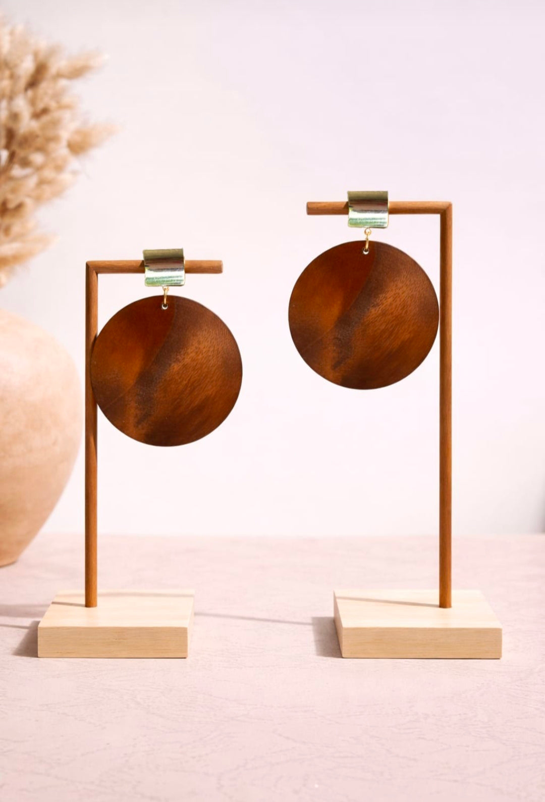 Terra Disc Drop Earrings