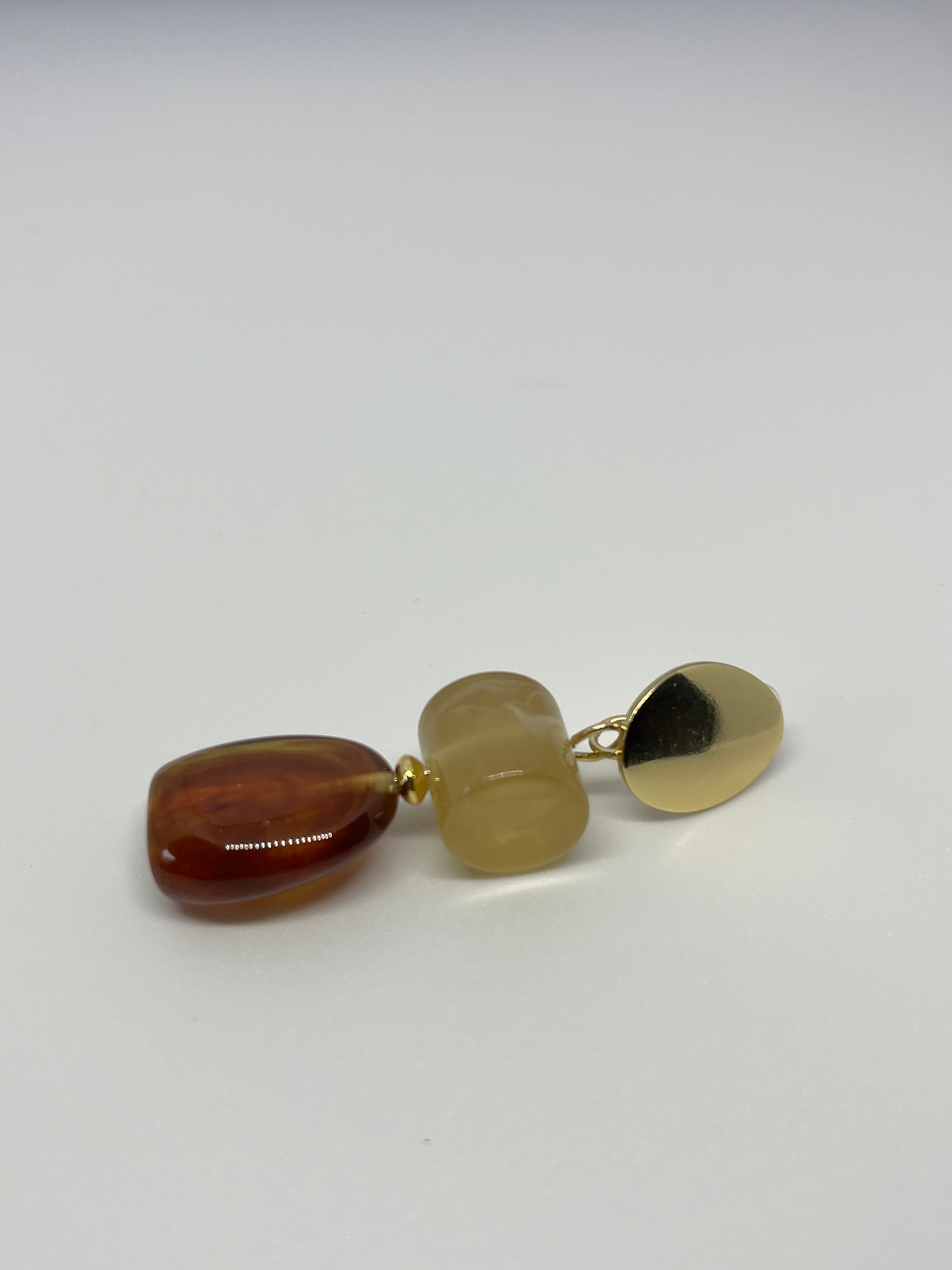 CLEO 3 STONE EARRINGS