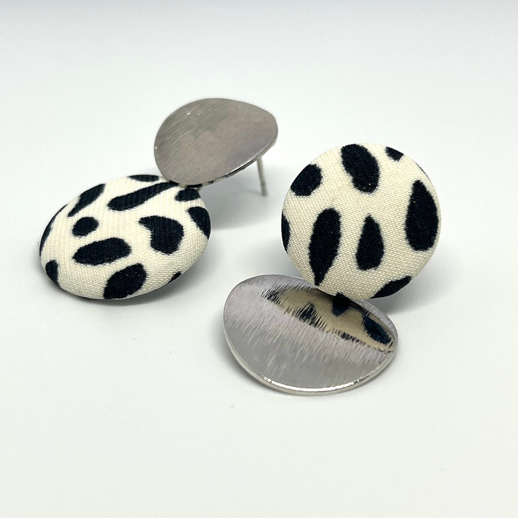 VERA MISMATCHED B&W EARRINGS