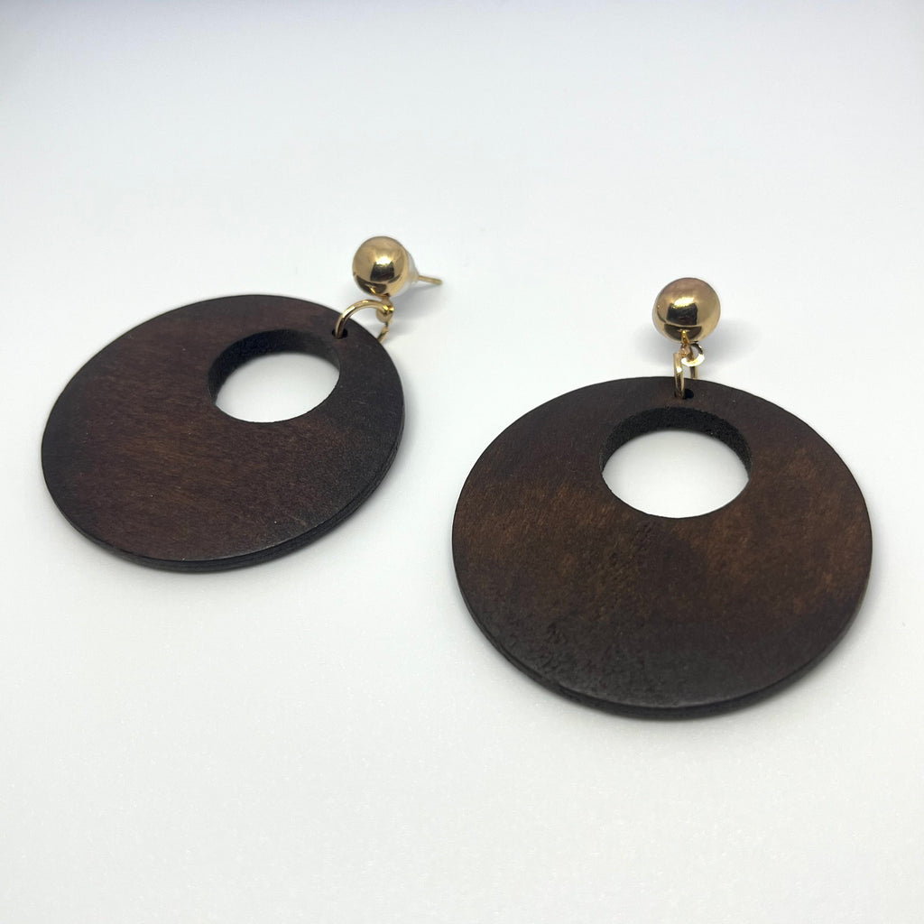 IRINA WOODEN EARRINGS