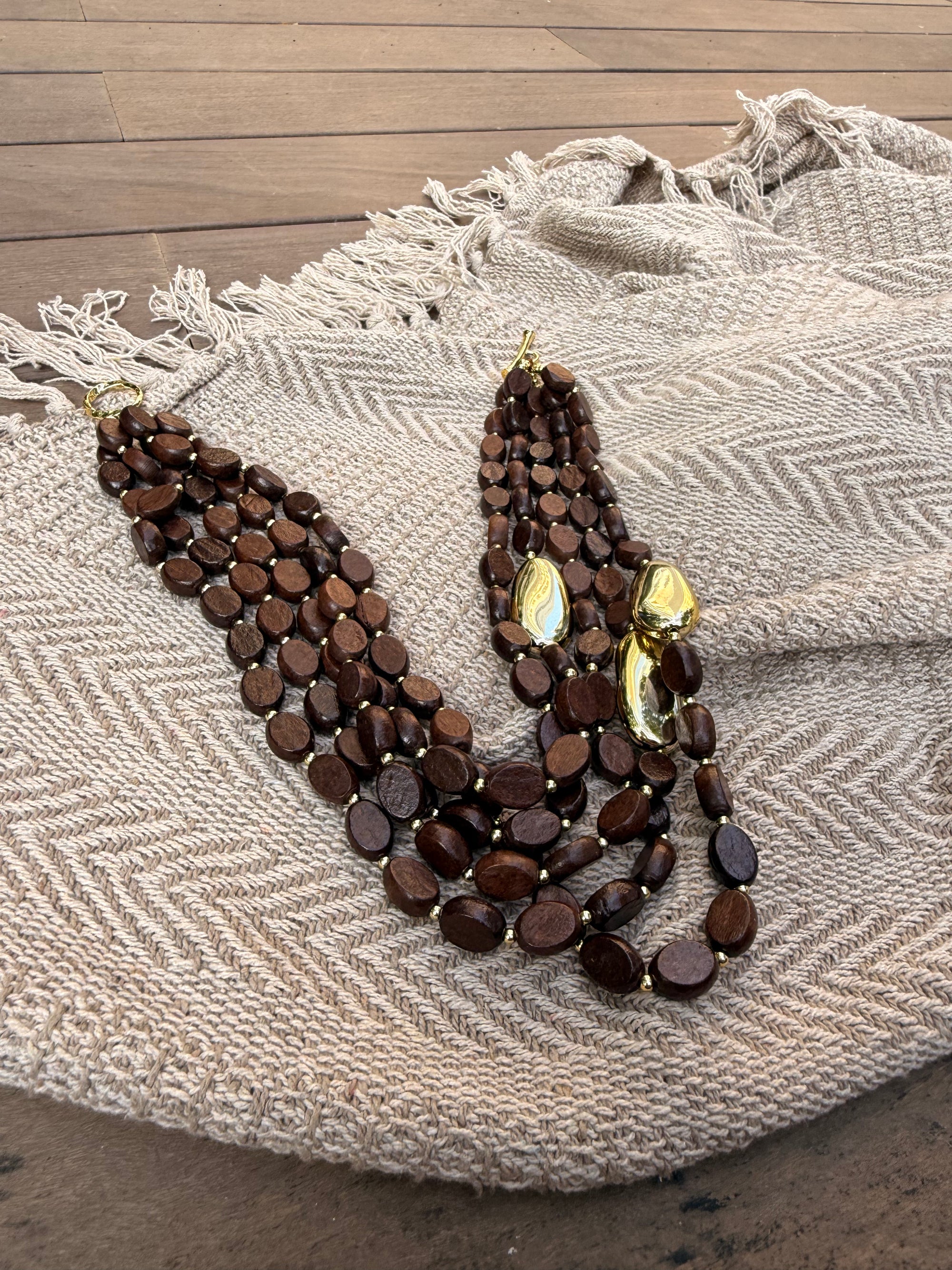 Earthwood Luxe Layered Necklace