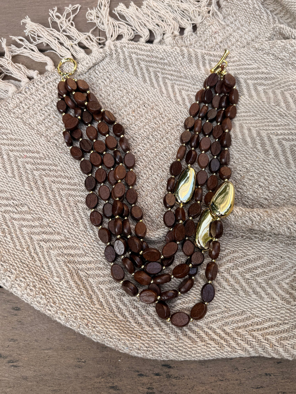 Earthwood Luxe Layered Necklace