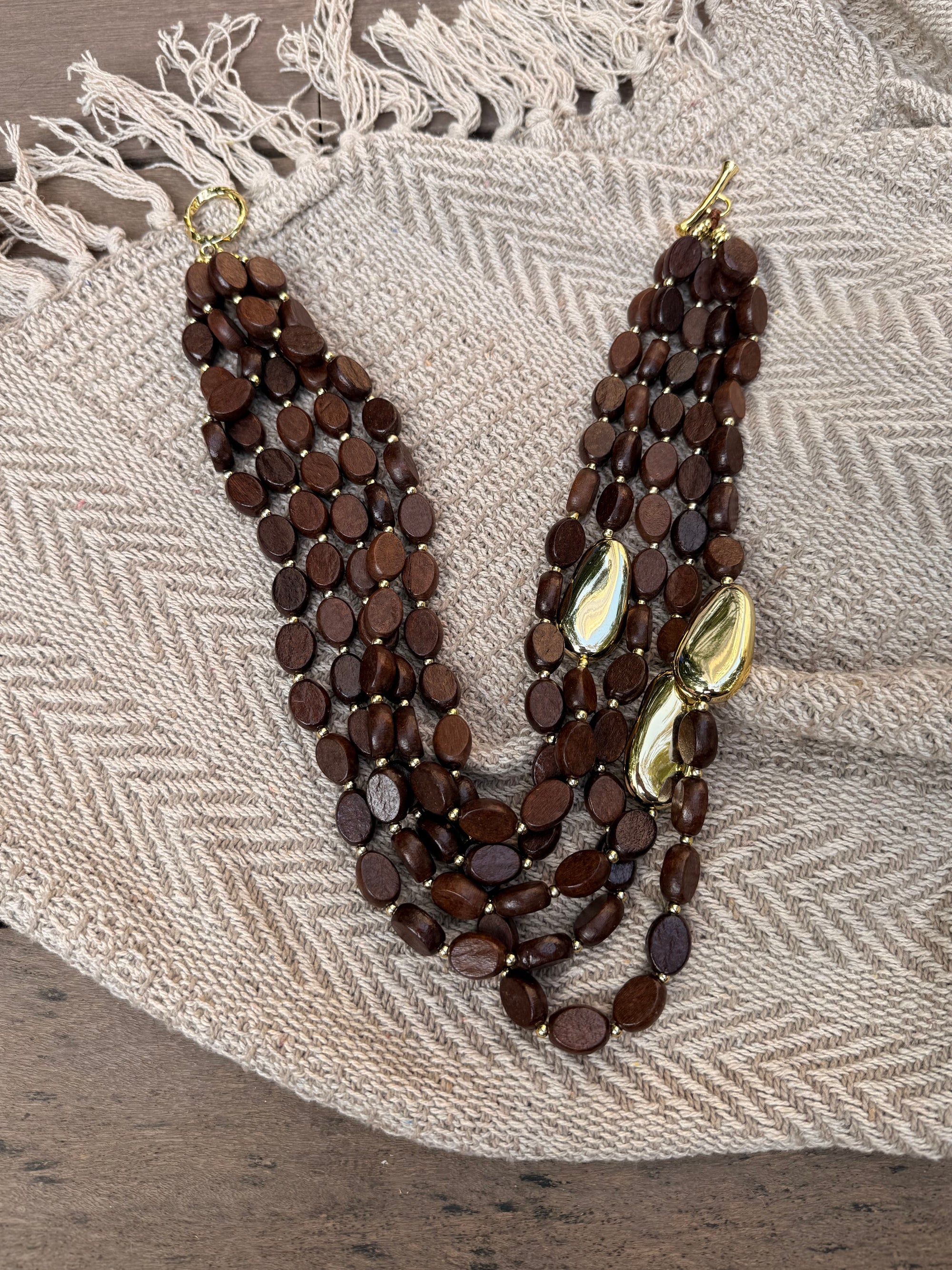 Earthwood Luxe Layered Necklace