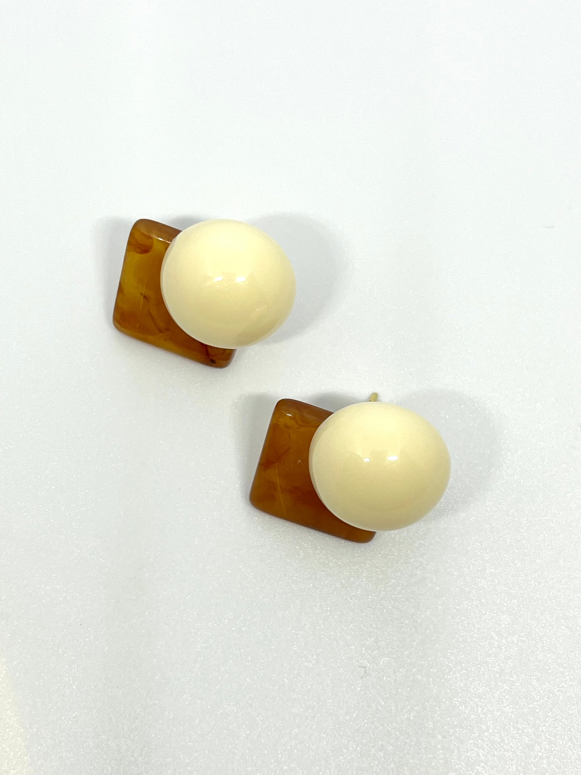 NADIA BROWN WHITE EARRINGS