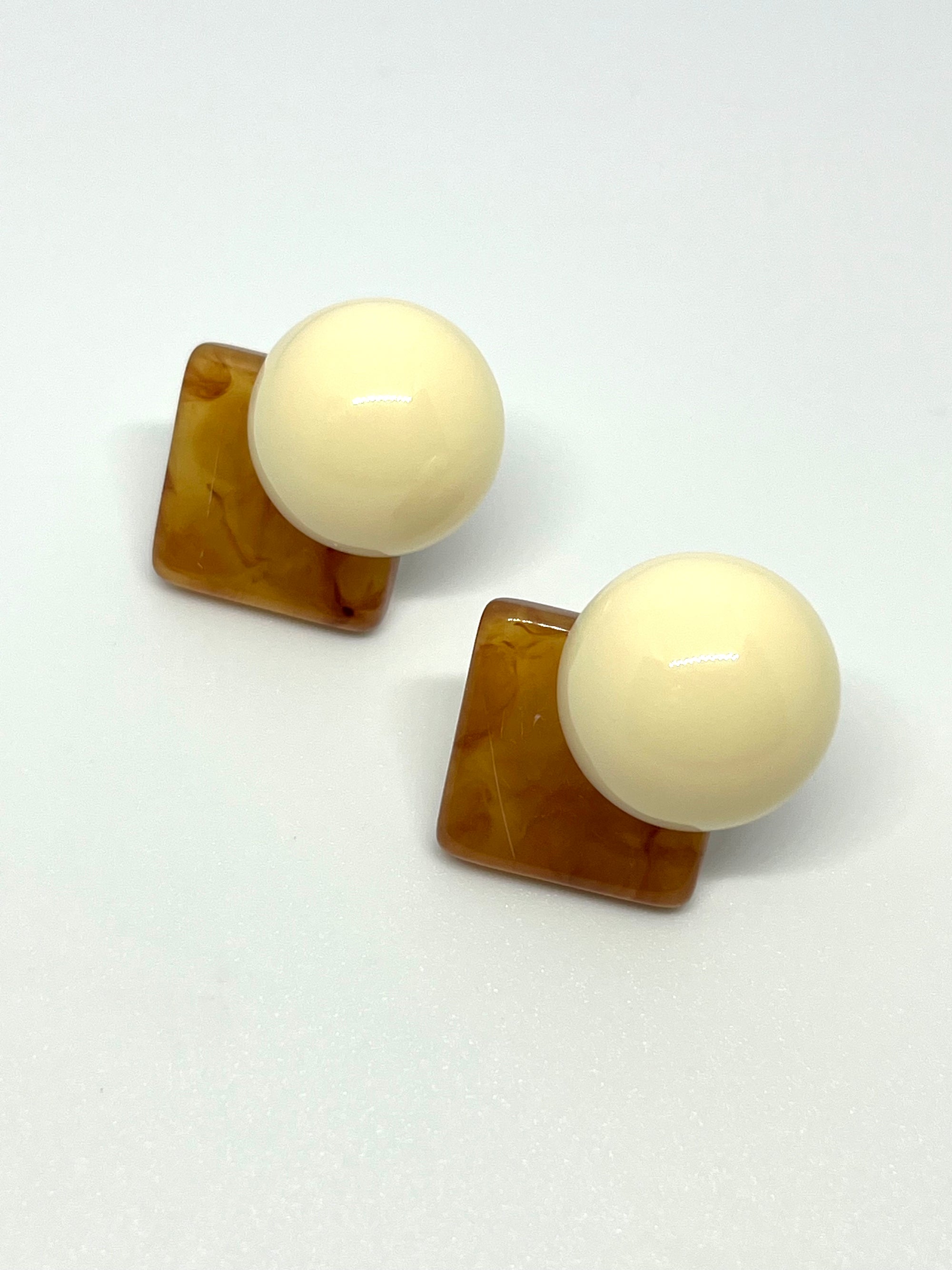 NADIA BROWN WHITE EARRINGS