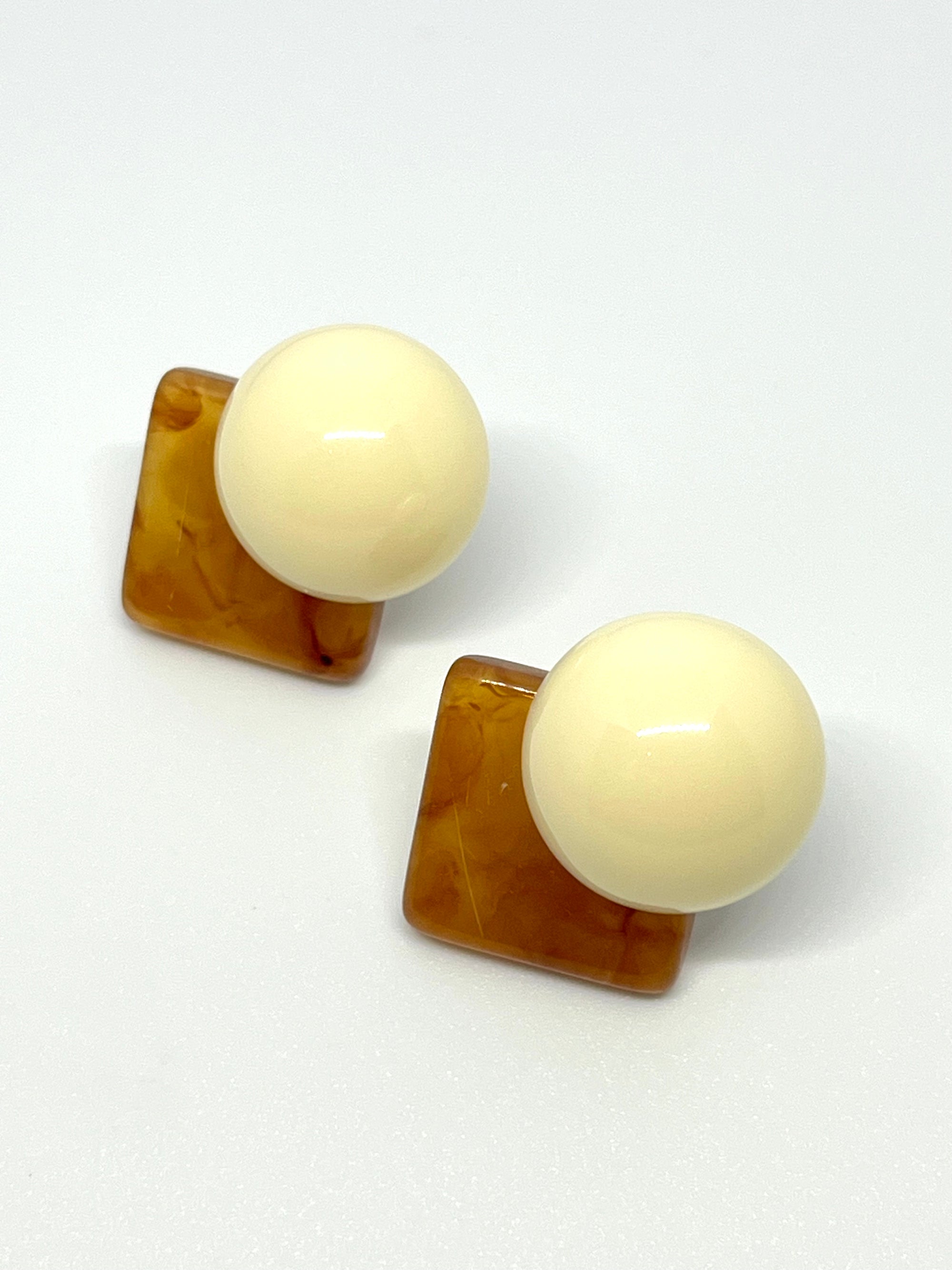 NADIA BROWN WHITE EARRINGS