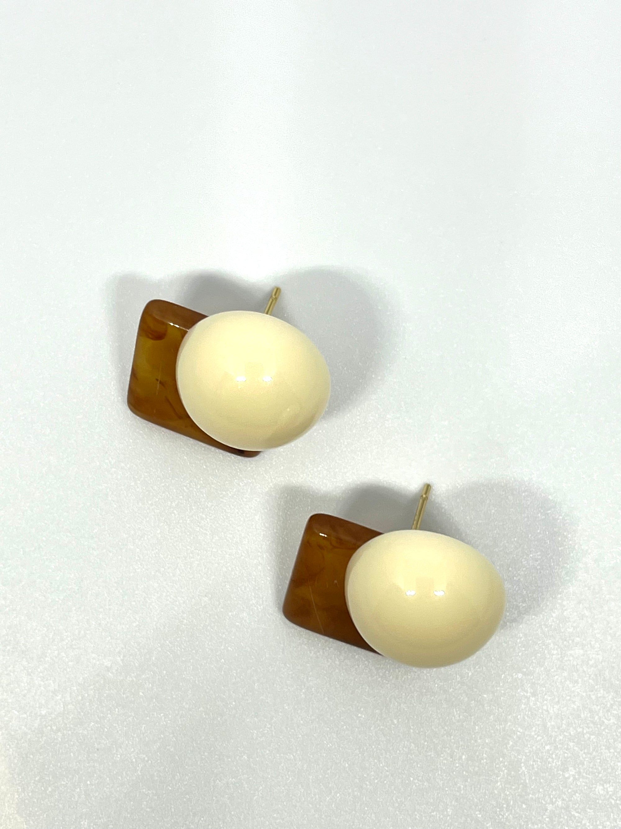 NADIA BROWN WHITE EARRINGS