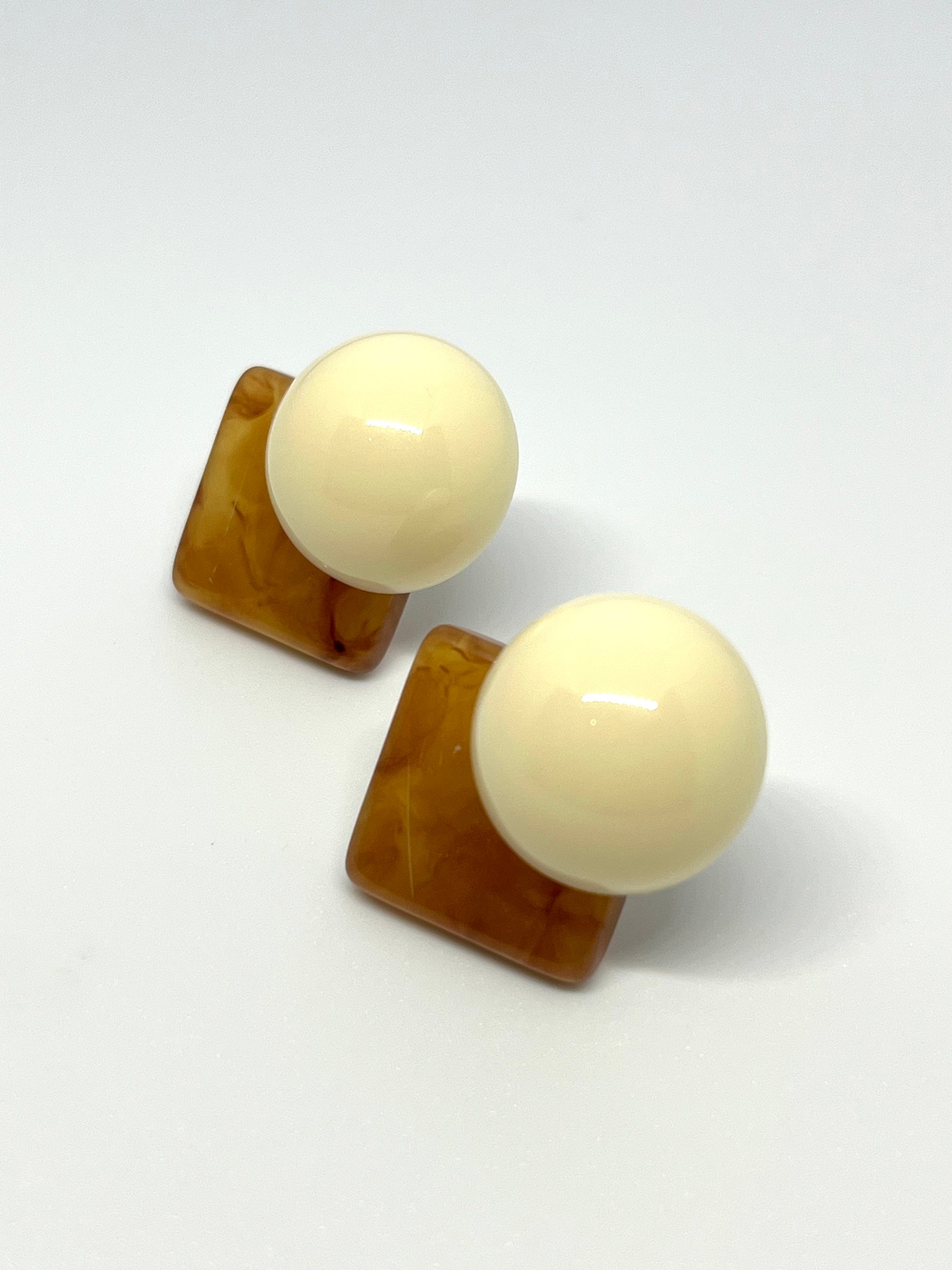 NADIA BROWN WHITE EARRINGS