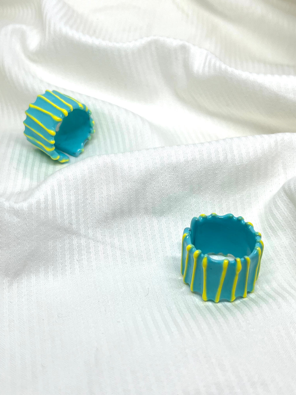 CALLIE BLUE YELLOW RING
