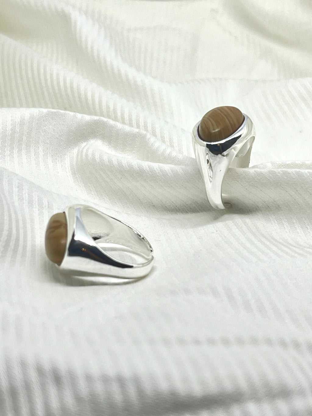 CORINNA SILVER STONE RING