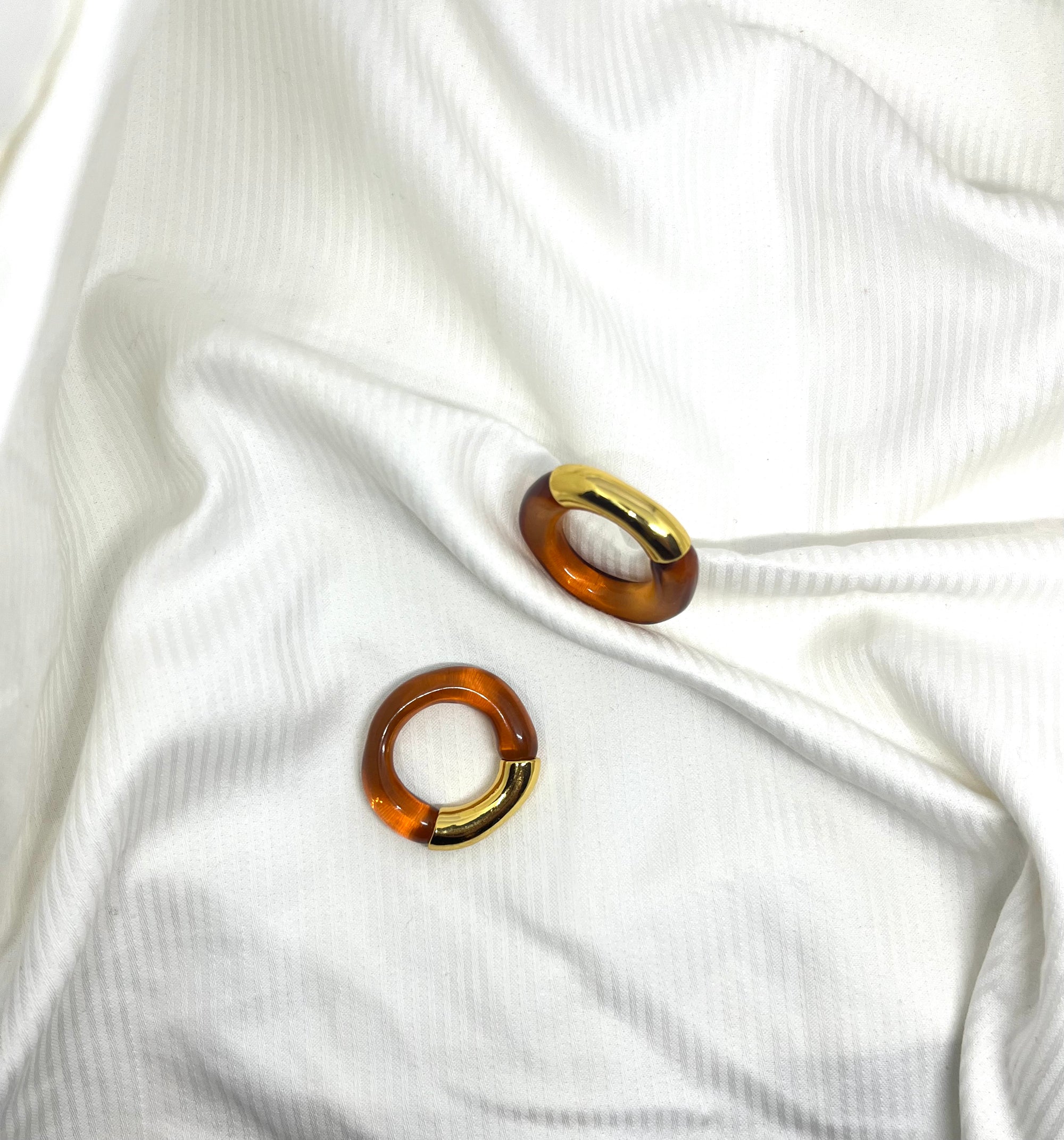 CARISSA GOLD BROWN RING